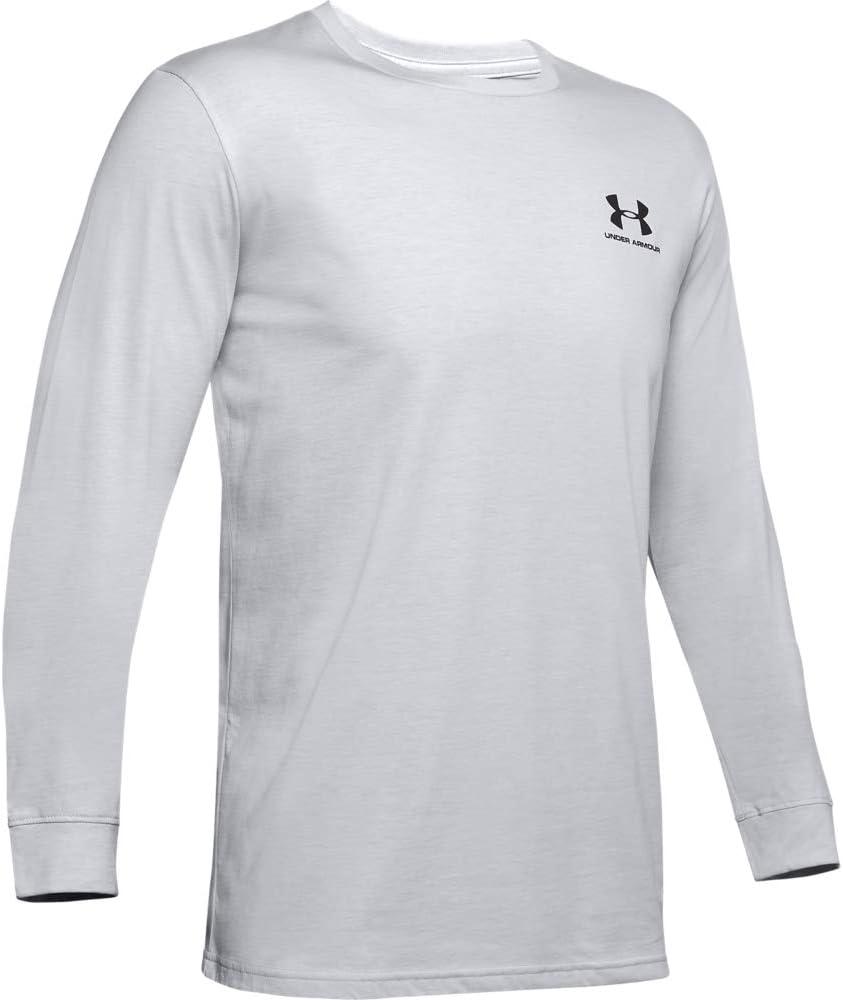 image:imageUnder Armour Mens Sportstyle Left Chest LongSleeve TShirtHalo Gray 014Black