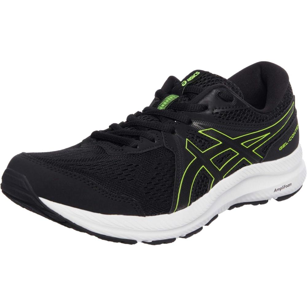 image:imageASICS Mens GelContend 7 Running ShoeBlack Hazard Green