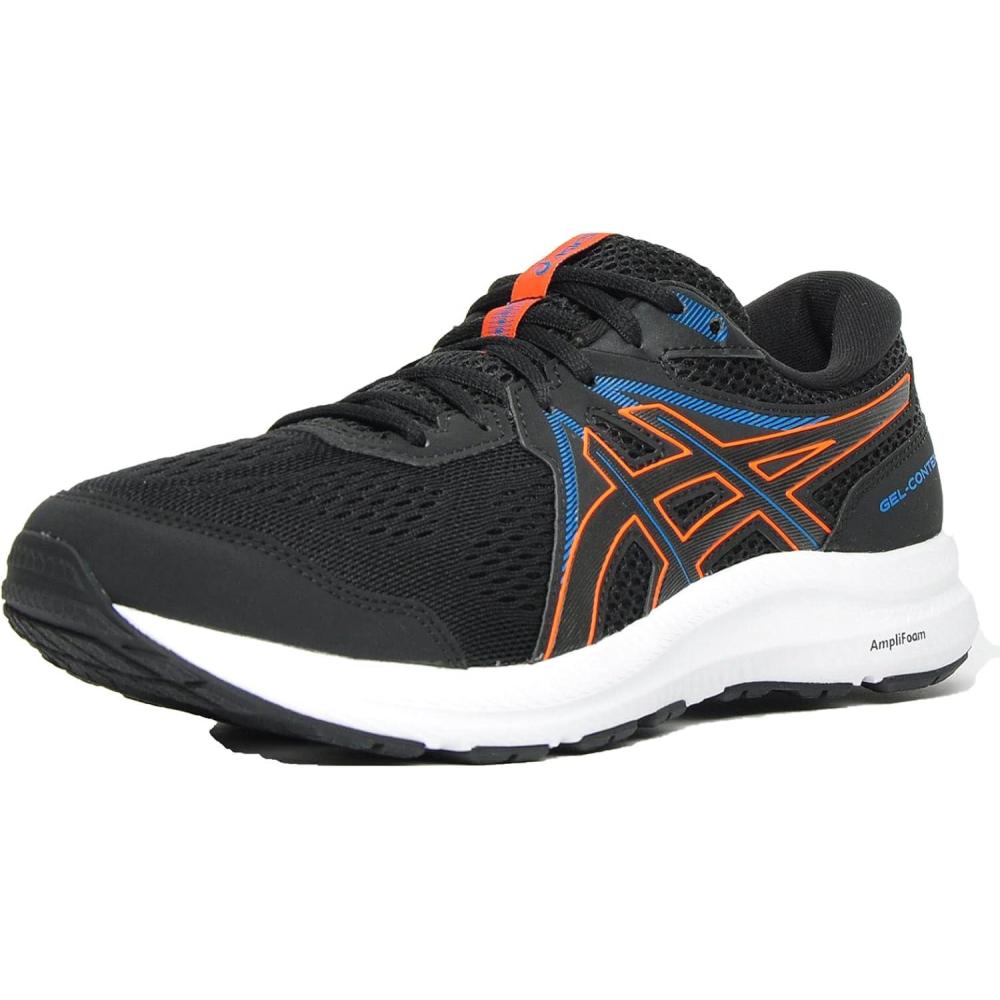 image:imageASICS Mens GelContend 7 Running ShoeBlack Marigold Orange