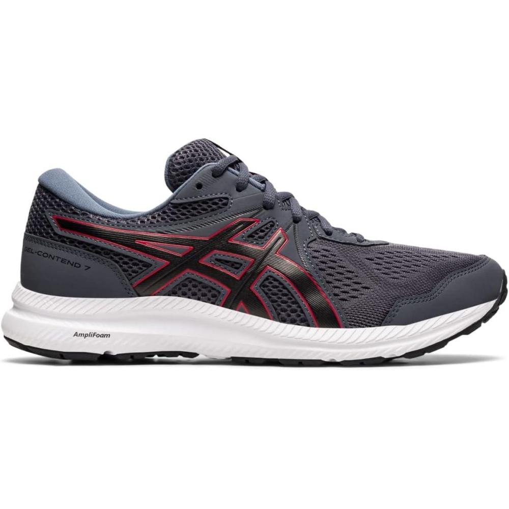 image:imageASICS Mens GelContend 7 Running ShoeCarrier GreyClassic Red
