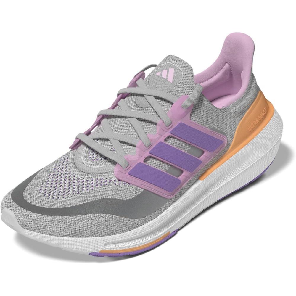 image:imageAdidas Womens Ultraboost Light Running ShoesSneakerGreyViolet FusionAcid Orange