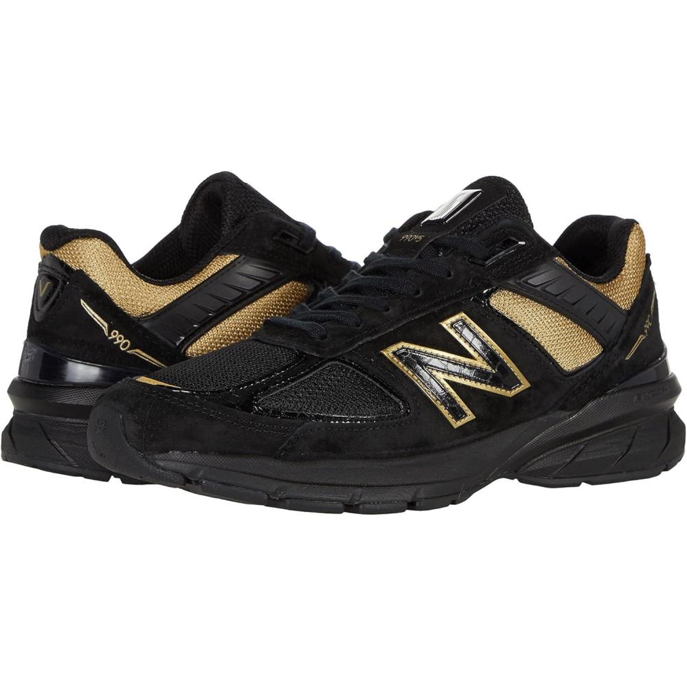 image:imageNew Balance Mens 990 V5 Running ShoesBlackGold