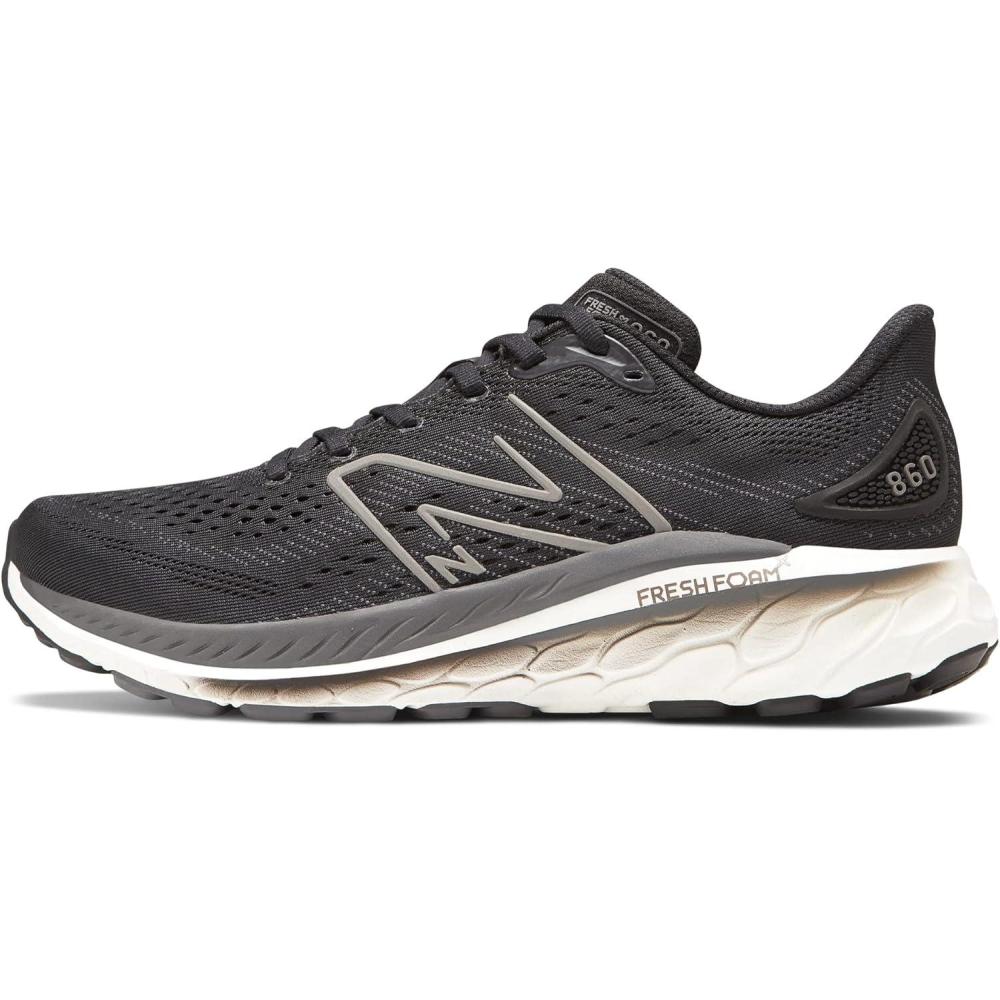 image:imageNew Balance Mens Fresh Foam 1080v6 Running ShoeBlackWhiteMagnet