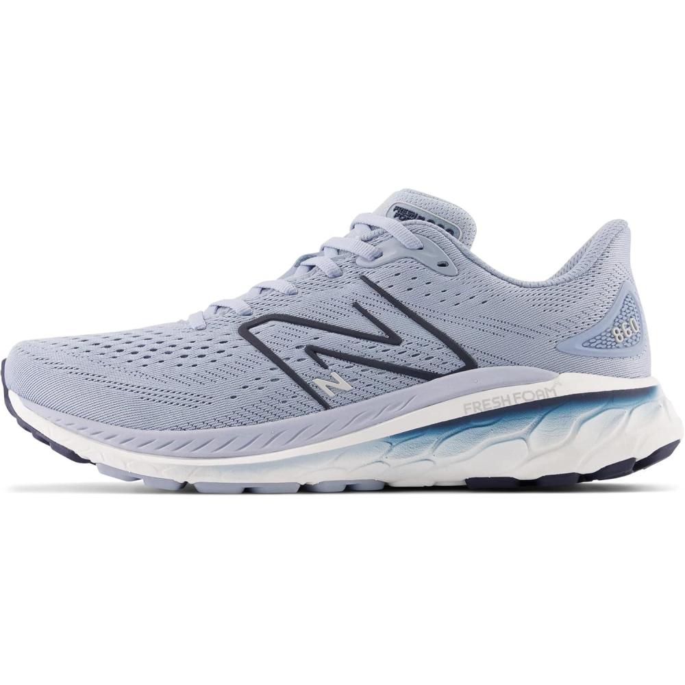 image:imageNew Balance Mens Fresh Foam 1080v6 Running ShoeLight Arctic GreyNatural IndigoSilver Metallic