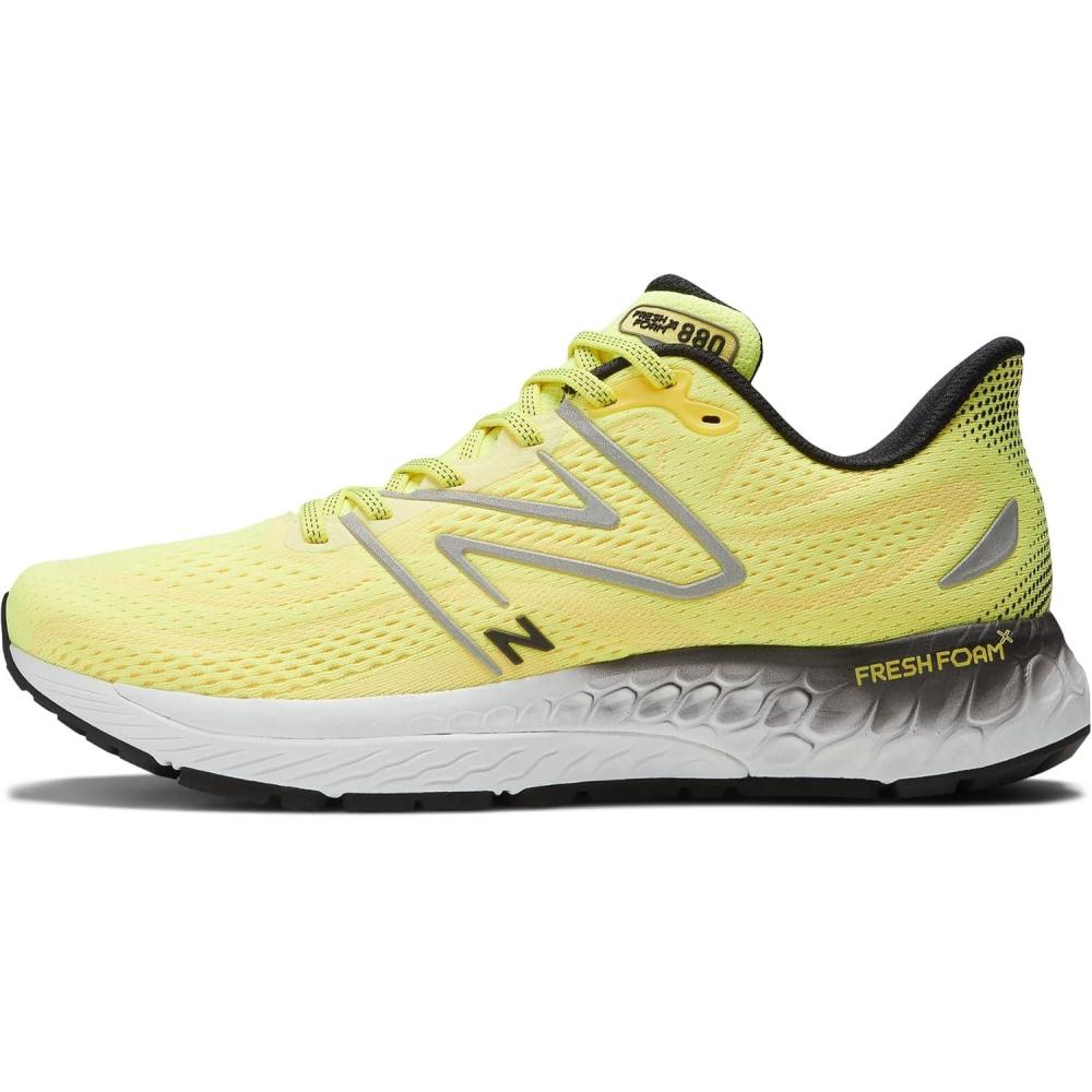 image:imageNew Balance Mens Fresh Foam X 880 V13 Running ShoesCosmic PineappleSilver MetallicBlack Metallic