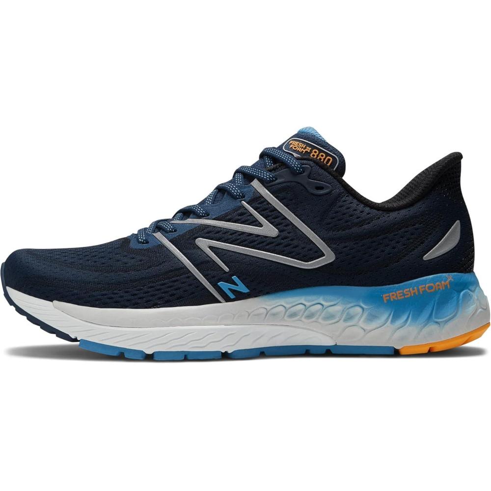 image:imageNew Balance Mens Fresh Foam X 880 V13 Running ShoesNb NavyHeritage BlueHot Marigold