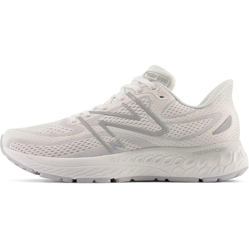 image:imageNew Balance Mens Fresh Foam X 880 V13 Running ShoesWhiteGraniteSilver Metallic