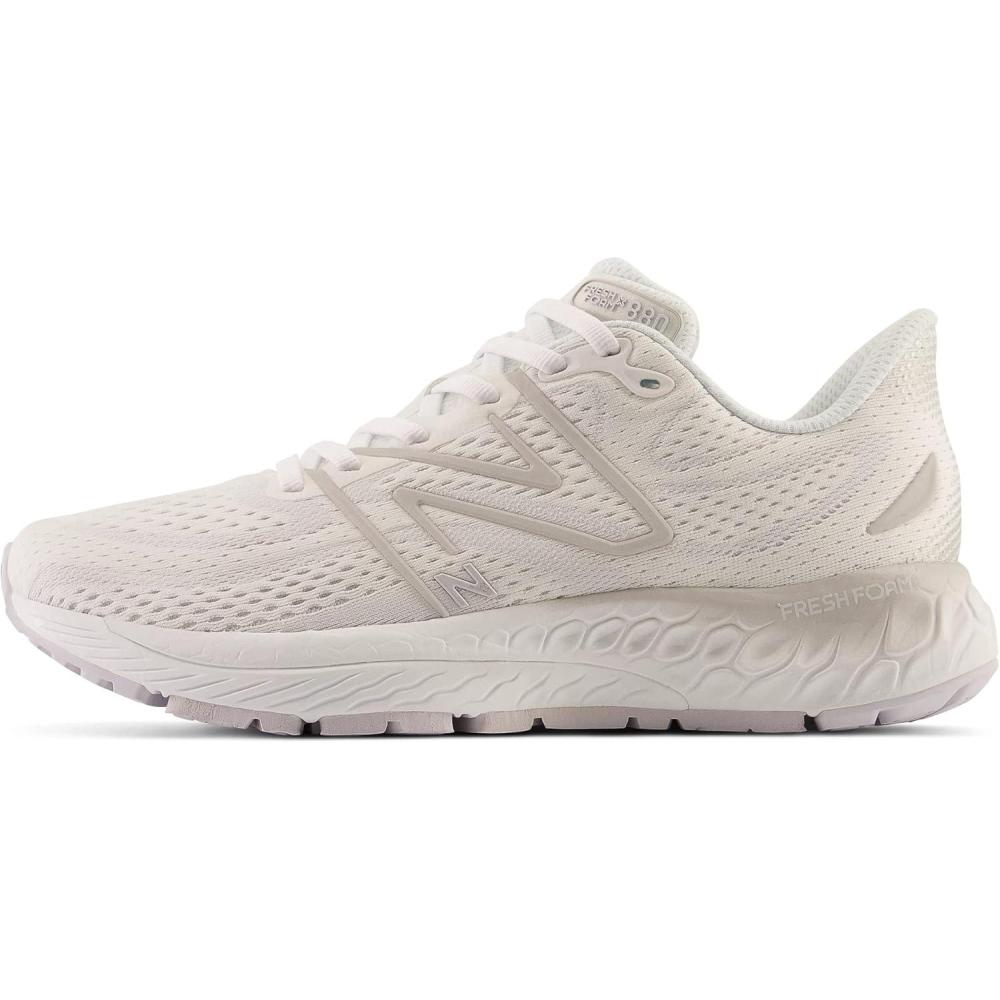 image:imageNew Balance Mens Fresh Foam X 880 V13 Running ShoesWhiteLight Silver MetallicQuartz Grey