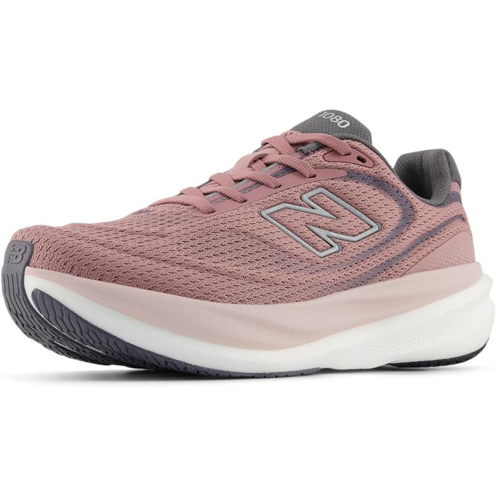 image:imageNew Balance Womens 1080 V15 Running ShoeRosewoodSilver Metallic
