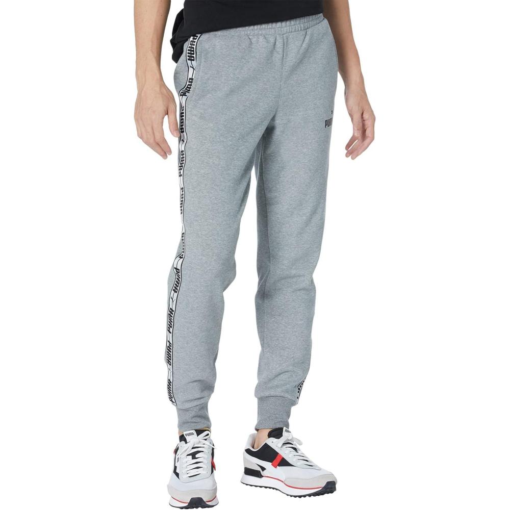 image:imagePUMA Taping Pants FleeceMedium Gray HeatherPuma Black