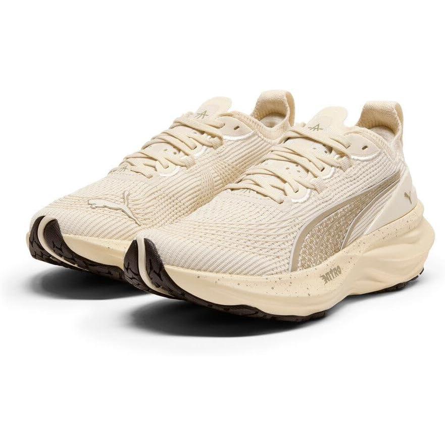 image:imagePuma Womens Foreverrun Nitro 2 Running ShoesAlpine SnowVelvet MossPuma Black