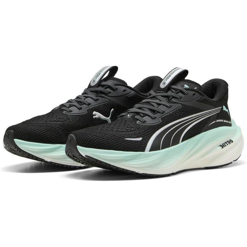 image:imagePuma Womens Magnify Nitro 3 Running ShoesPuma BlackMint Melt