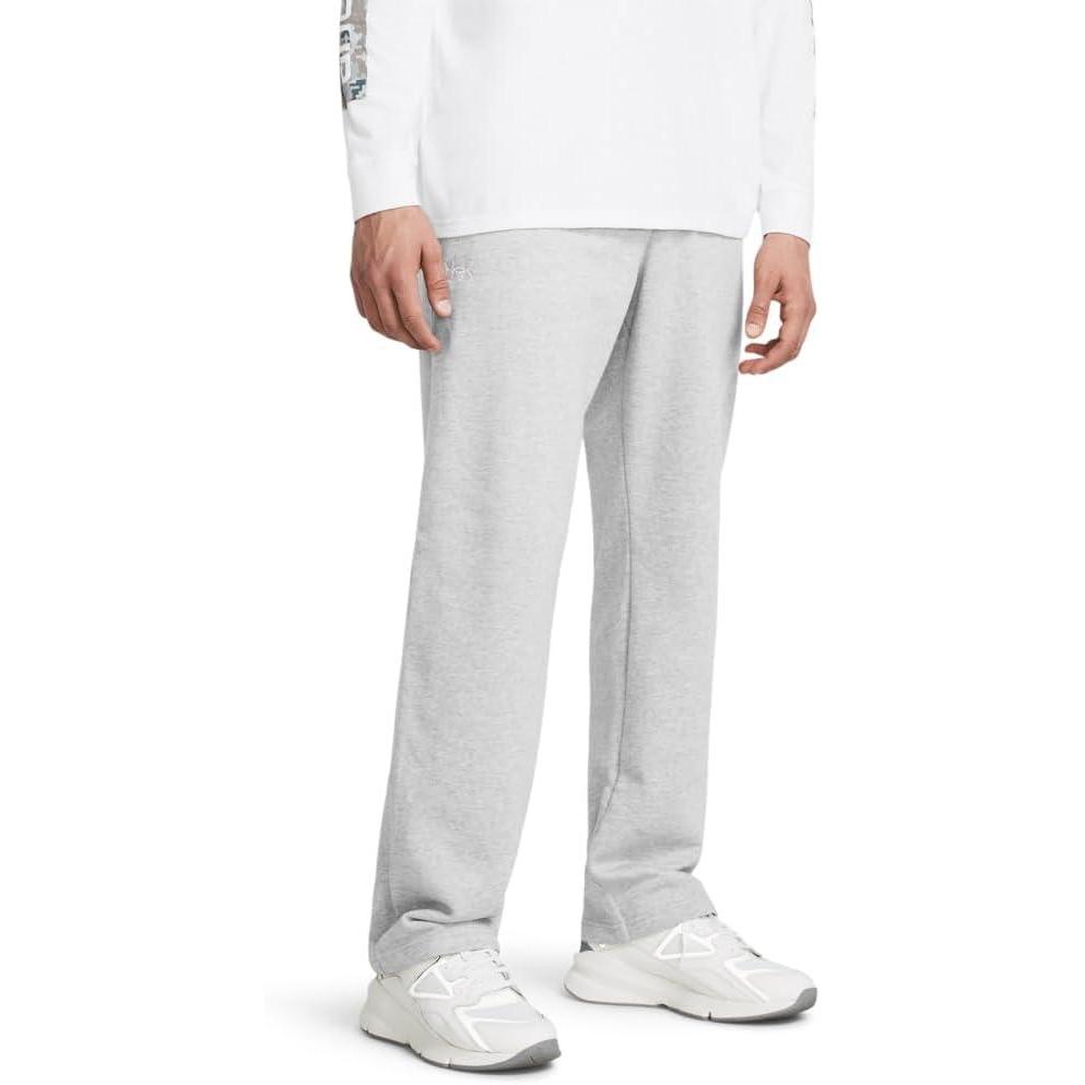 image:imageUnder Armour Mens Rival Fleece Pants011 Mod Gray Light Heather White