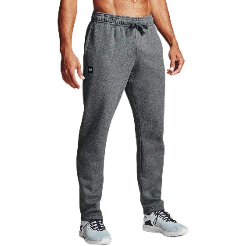 image:imageUnder Armour Mens Rival Fleece PantsPitch Gray Light Heather 012Onyx White