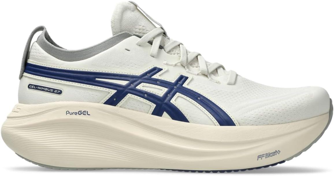 image:imageASICS Mens GelNimbus 27 Running ShoesBirchIndigo Blue