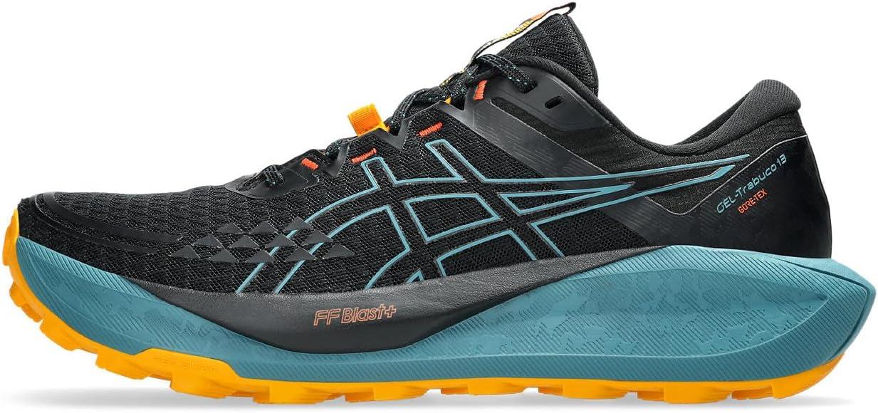 image:imageASICS Mens GelNimbus 27 Running ShoesBlack Atlantis Blue 1011b978 001
