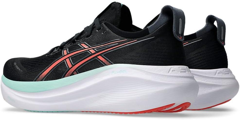 image:imageASICS Mens GelNimbus 27 Running ShoesBlackCoral Reef