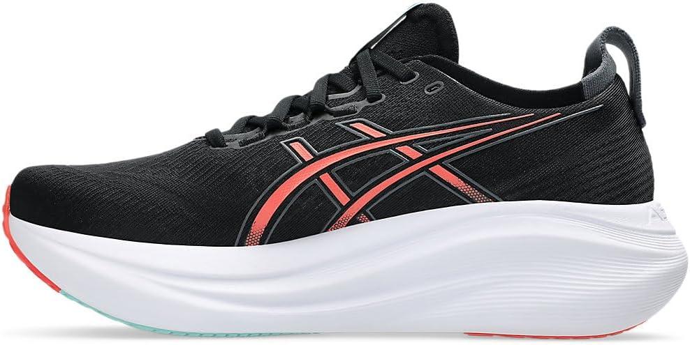 image:imageASICS Mens GelNimbus 27 Running ShoesBlackCoral Reef
