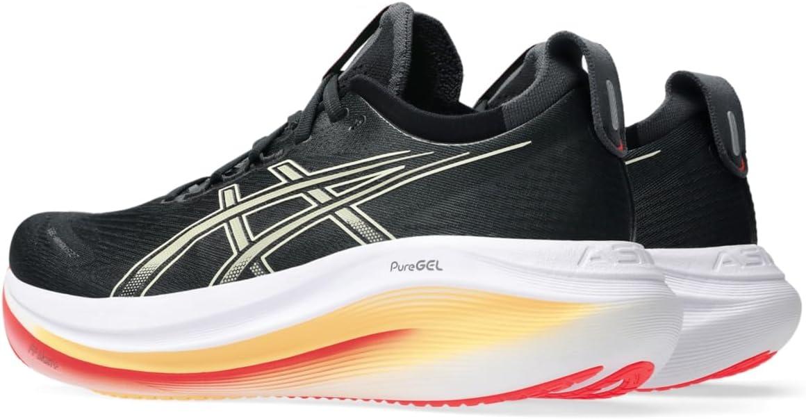 image:imageASICS Mens GelNimbus 27 Running ShoesBlackKhaki