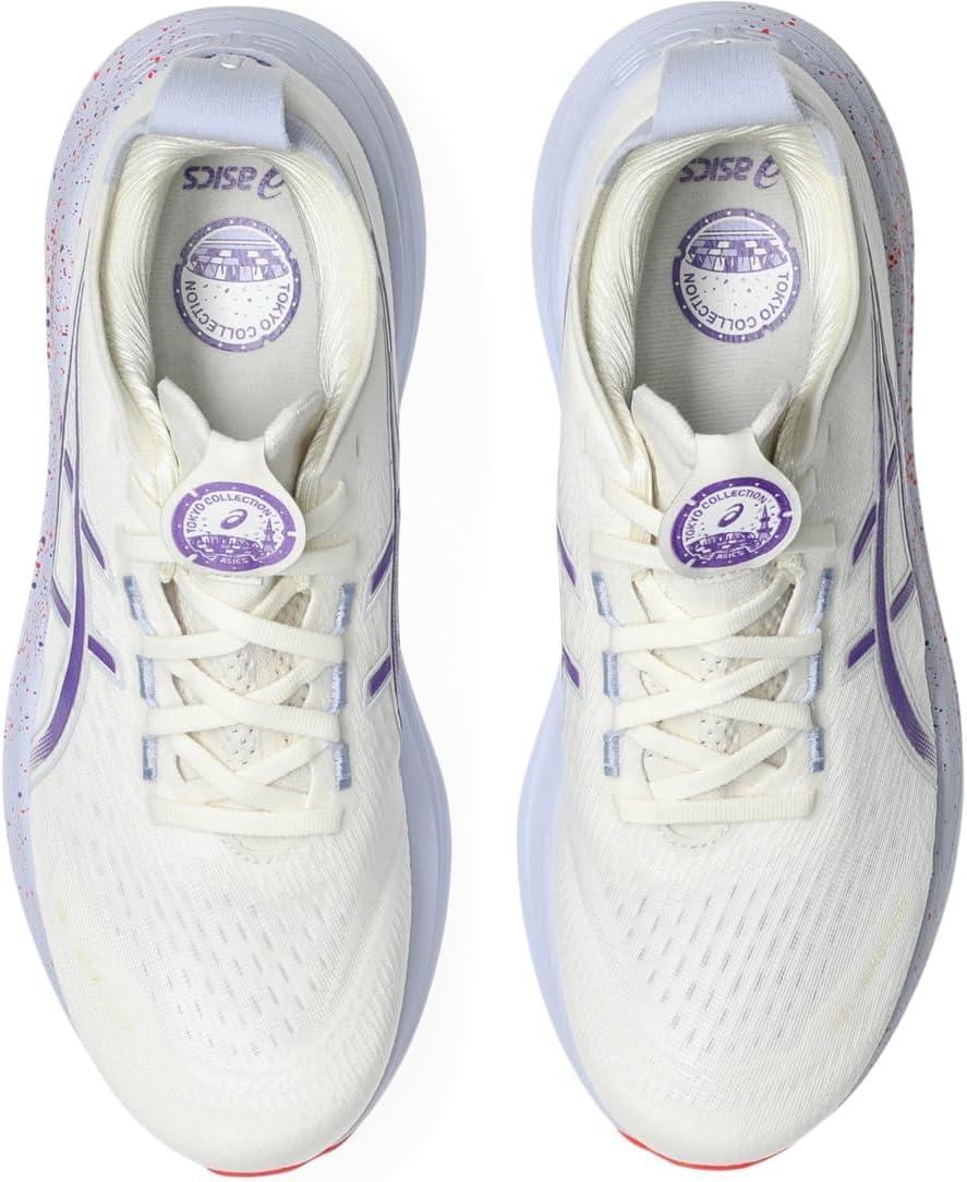 image:imageASICS Mens GelNimbus 27 Running ShoesCreamEdo Purple