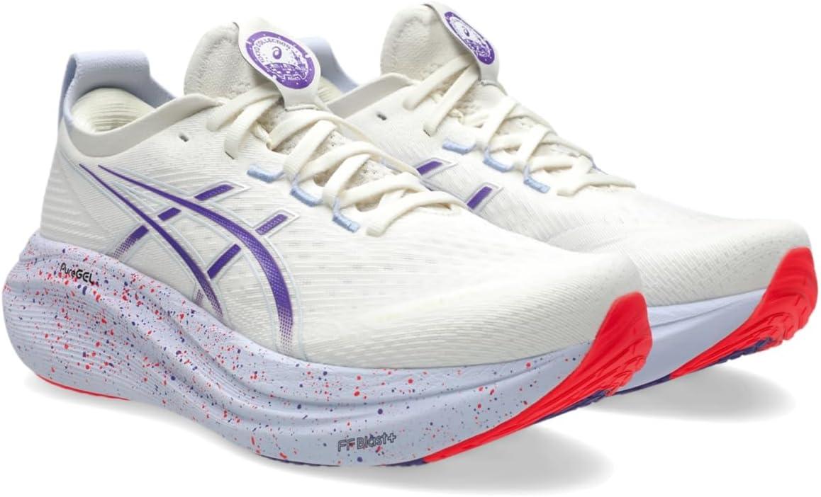 image:imageASICS Mens GelNimbus 27 Running ShoesCreamEdo Purple