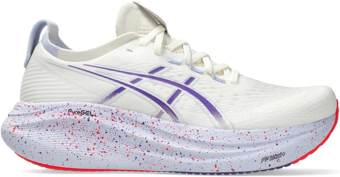 image:imageASICS Mens GelNimbus 27 Running ShoesCreamEdo Purple