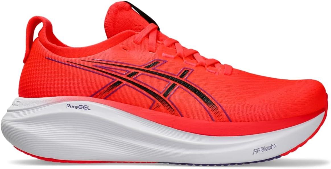 image:imageASICS Mens GelNimbus 27 Running ShoesFlash RedBlack