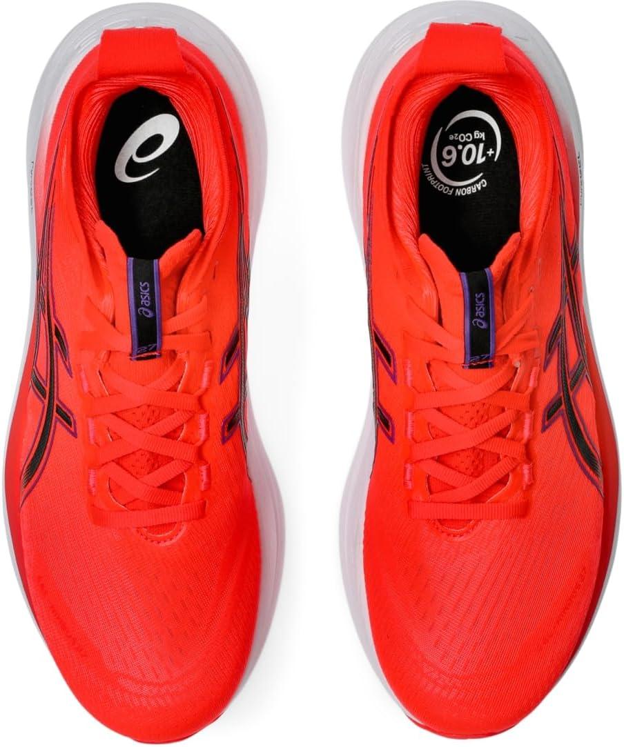 image:imageASICS Mens GelNimbus 27 Running ShoesFlash RedBlack