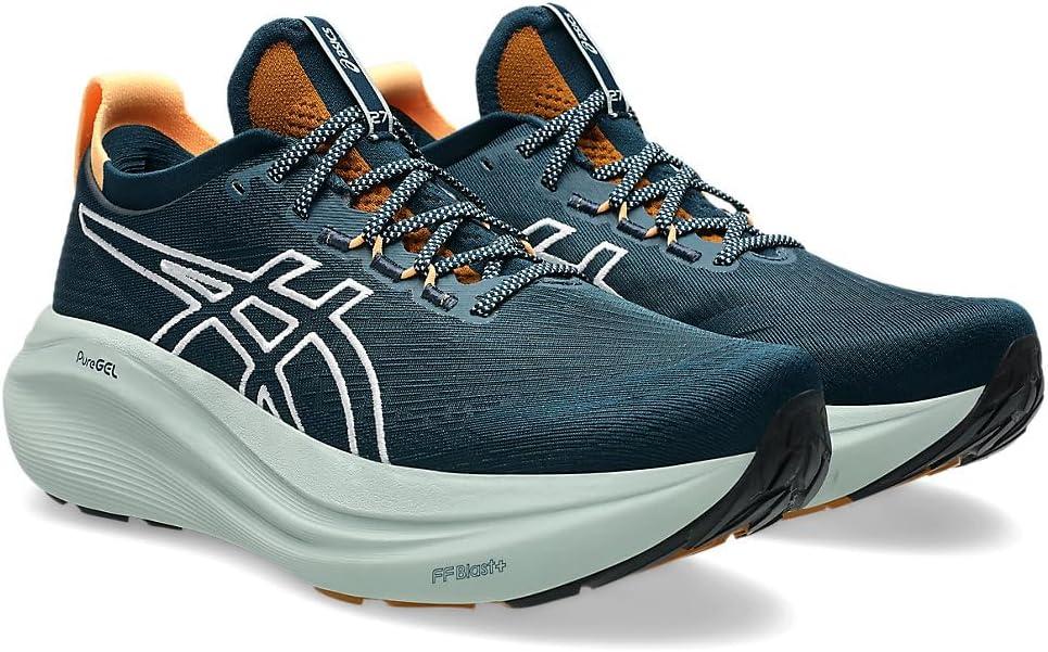 image:imageASICS Mens GelNimbus 27 Running ShoesNature Bathing Tranquil Teal