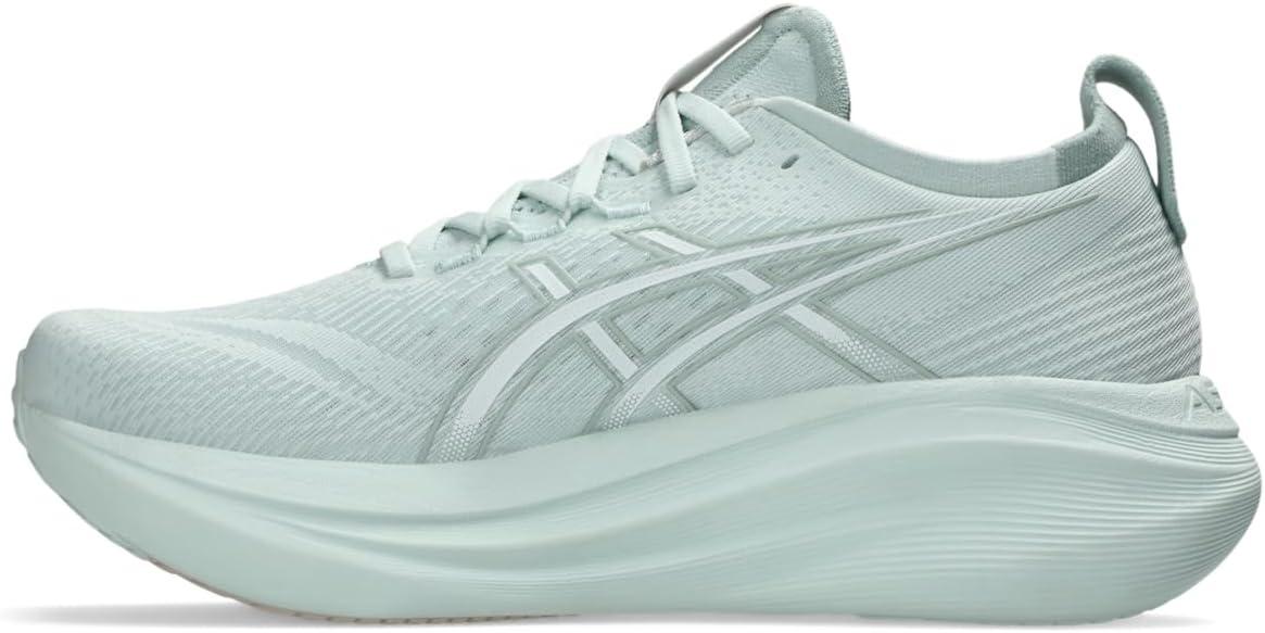 image:imageASICS Mens GelNimbus 27 Running ShoesPure AquaWhite