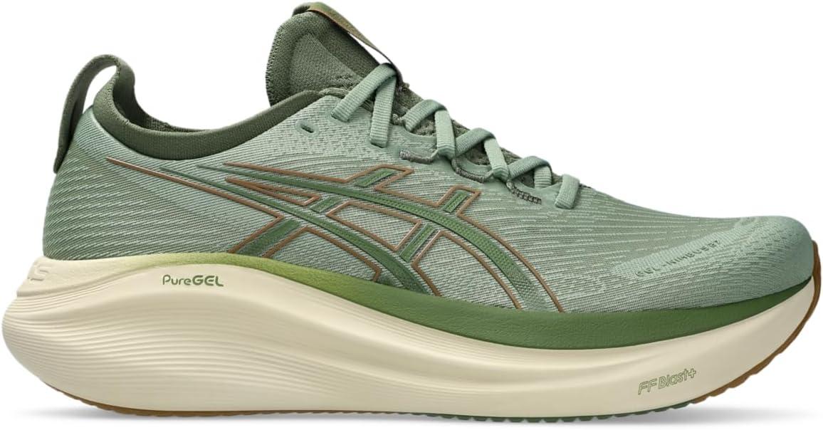 image:imageASICS Mens GelNimbus 27 Running ShoesSwamp GreenMoss