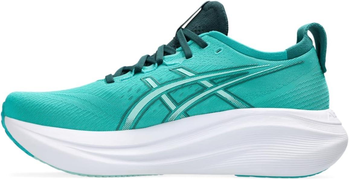 image:imageASICS Mens GelNimbus 27 Running ShoesWave TealSaxon Green