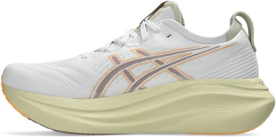 image:imageASICS Mens GelNimbus 27 Running ShoesWhite Fawn