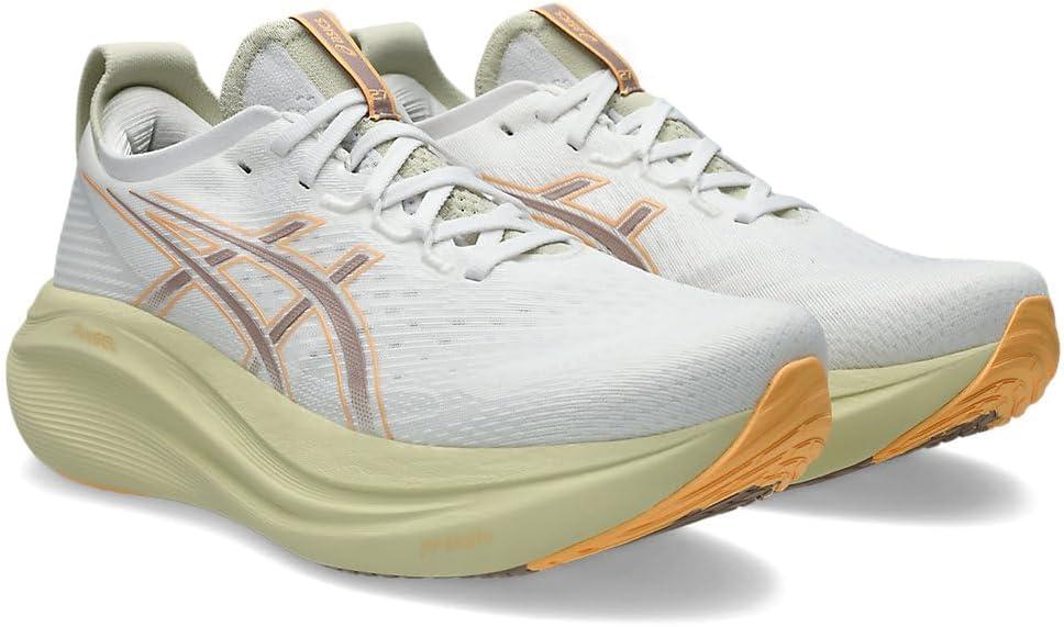 image:imageASICS Mens GelNimbus 27 Running ShoesWhite Fawn