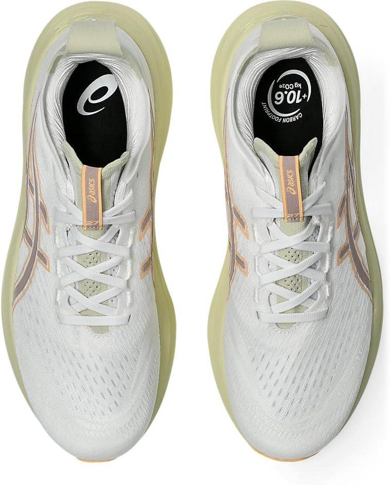 image:imageASICS Mens GelNimbus 27 Running ShoesWhite Fawn