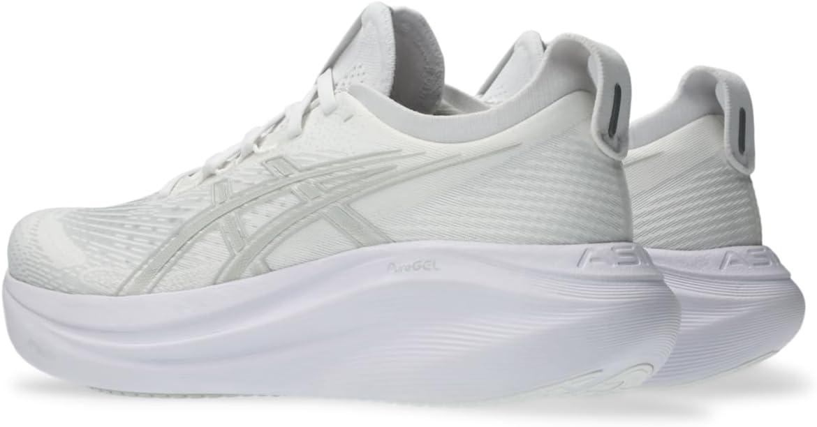 image:imageASICS Mens GelNimbus 27 Running ShoesWhiteGlacier Grey
