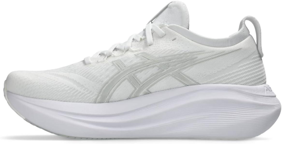 image:imageASICS Mens GelNimbus 27 Running ShoesWhiteGlacier Grey