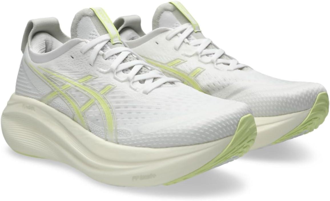 image:imageASICS Mens GelNimbus 27 Running ShoesWhiteHuddle Yellow