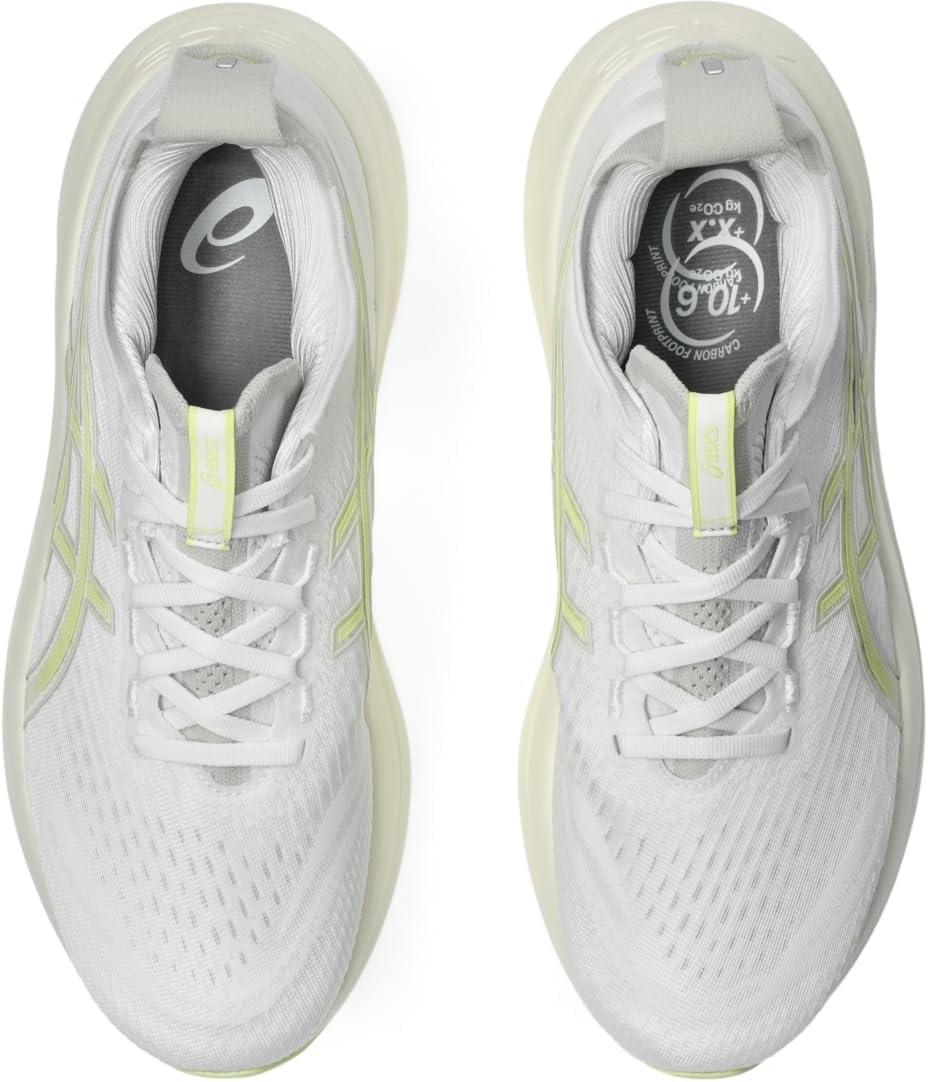 image:imageASICS Mens GelNimbus 27 Running ShoesWhiteHuddle Yellow