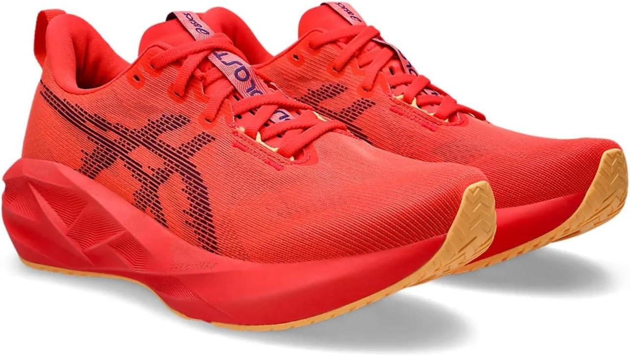 image:imageASICS Mens NOVABLAST 5 Running ShoesRed Flash Edo Purple