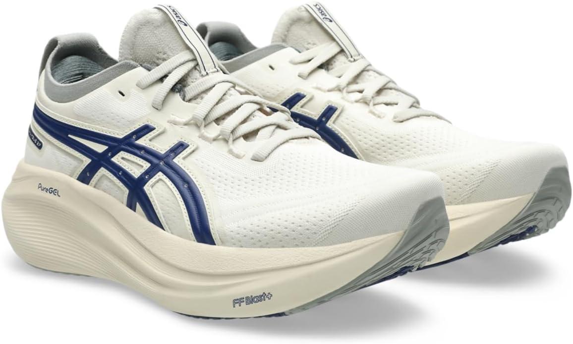 image:imageASICS Womens GelNimbus 27 Running ShoeBirchIndigo Blue