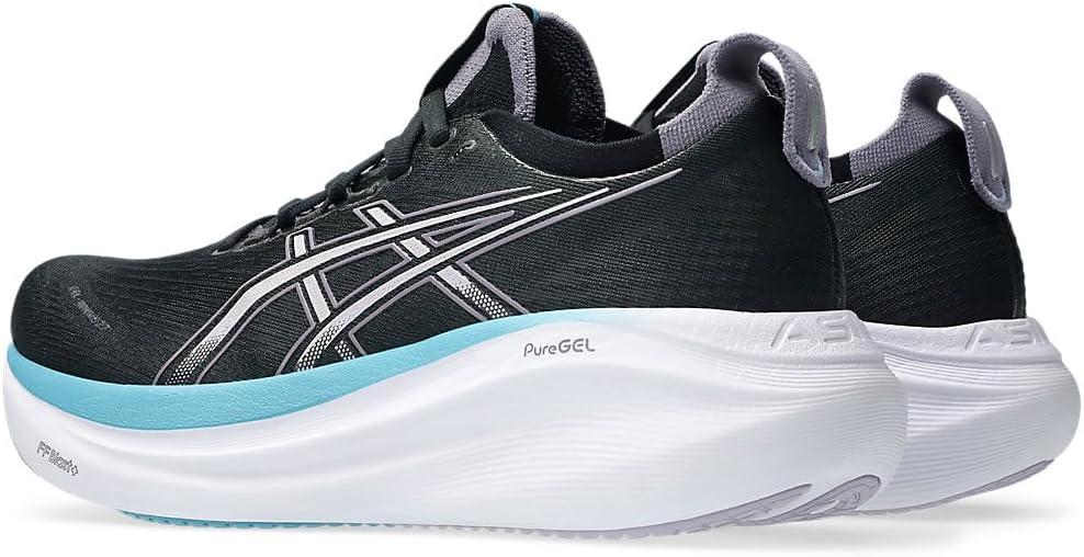image:imageASICS Womens GelNimbus 27 Running ShoeBlack Dusk Violet