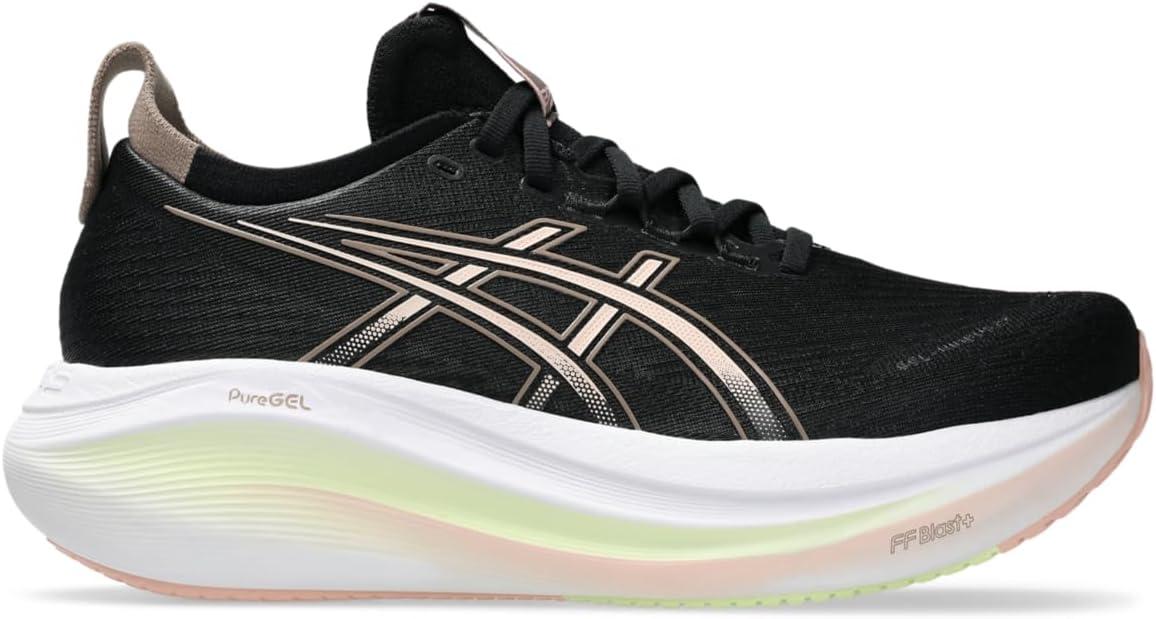 image:imageASICS Womens GelNimbus 27 Running ShoeBlackBreeze