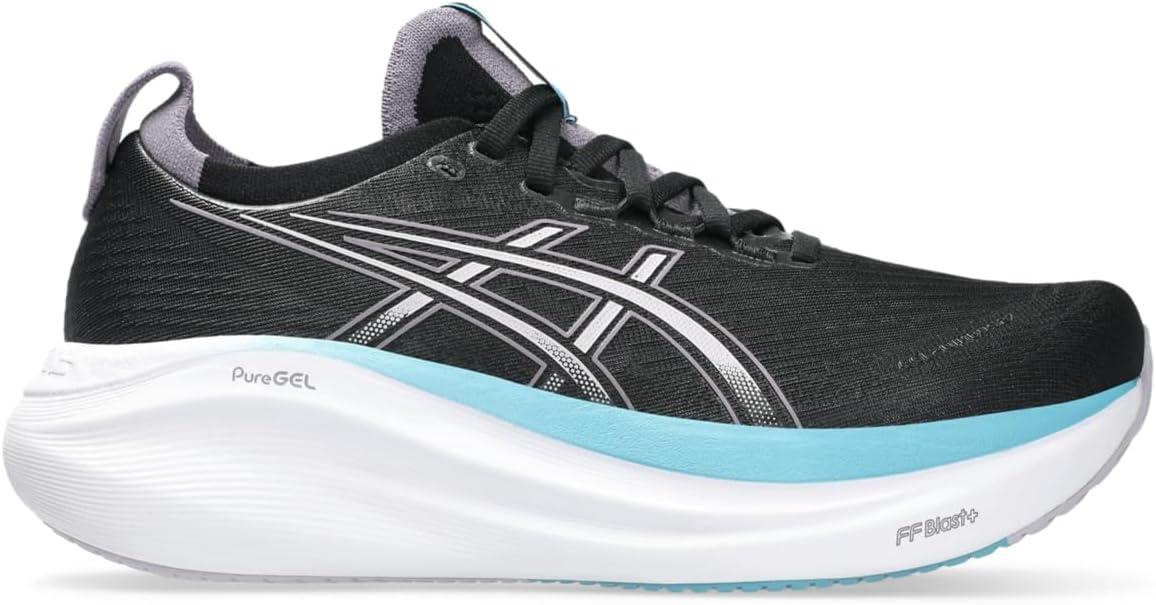 image:imageASICS Womens GelNimbus 27 Running ShoeBlackDusk Violet