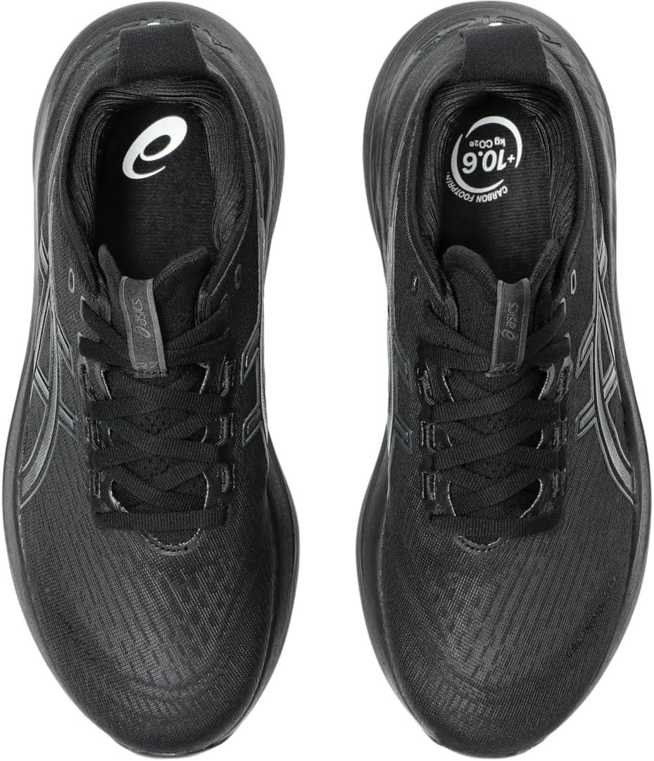image:imageASICS Womens GelNimbus 27 Running ShoeBlackGraphite Grey