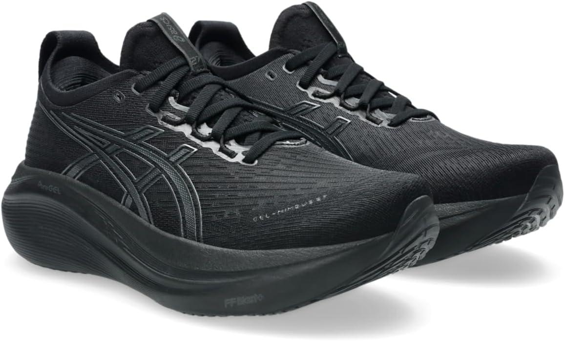 image:imageASICS Womens GelNimbus 27 Running ShoeBlackGraphite Grey