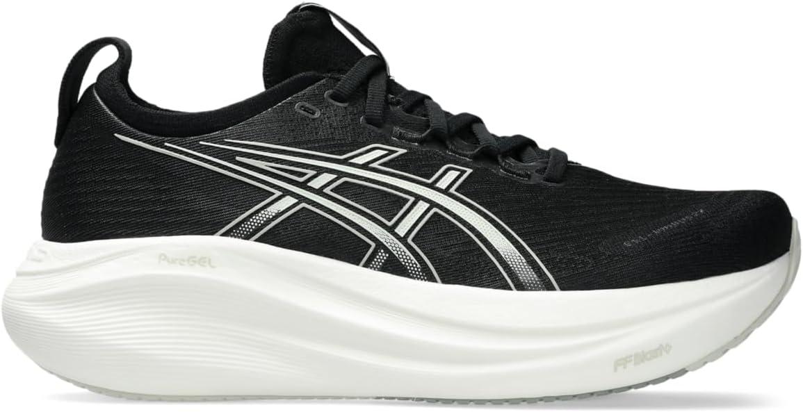 image:imageASICS Womens GelNimbus 27 Running ShoeBlackLake Grey