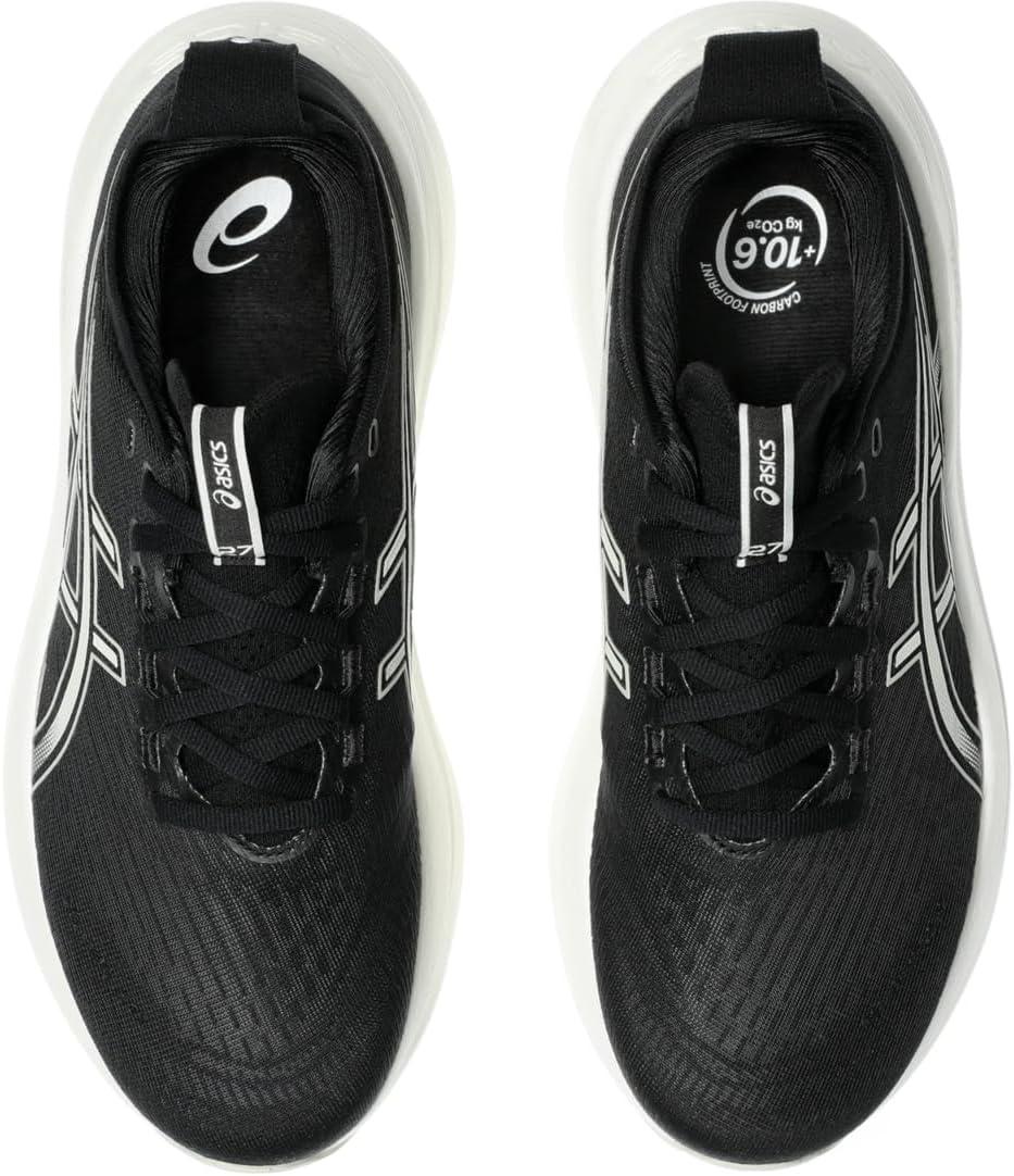 image:imageASICS Womens GelNimbus 27 Running ShoeBlackLake Grey