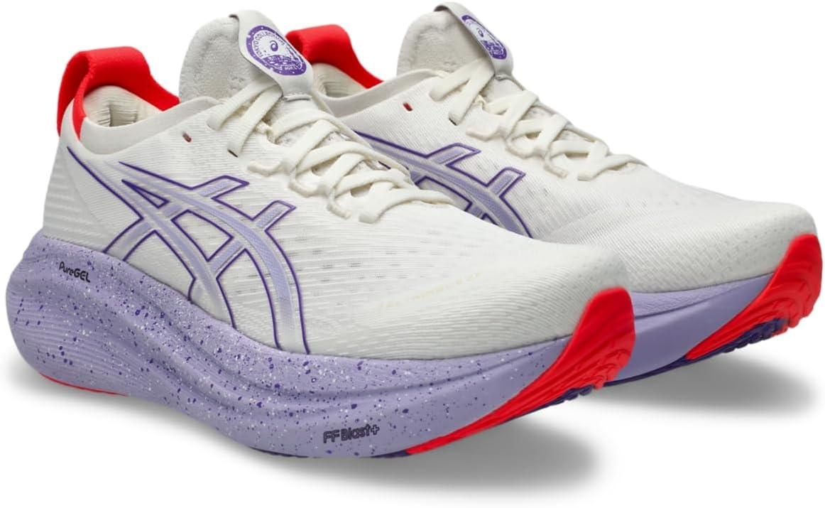 image:imageASICS Womens GelNimbus 27 Running ShoeCreamEdo Purple