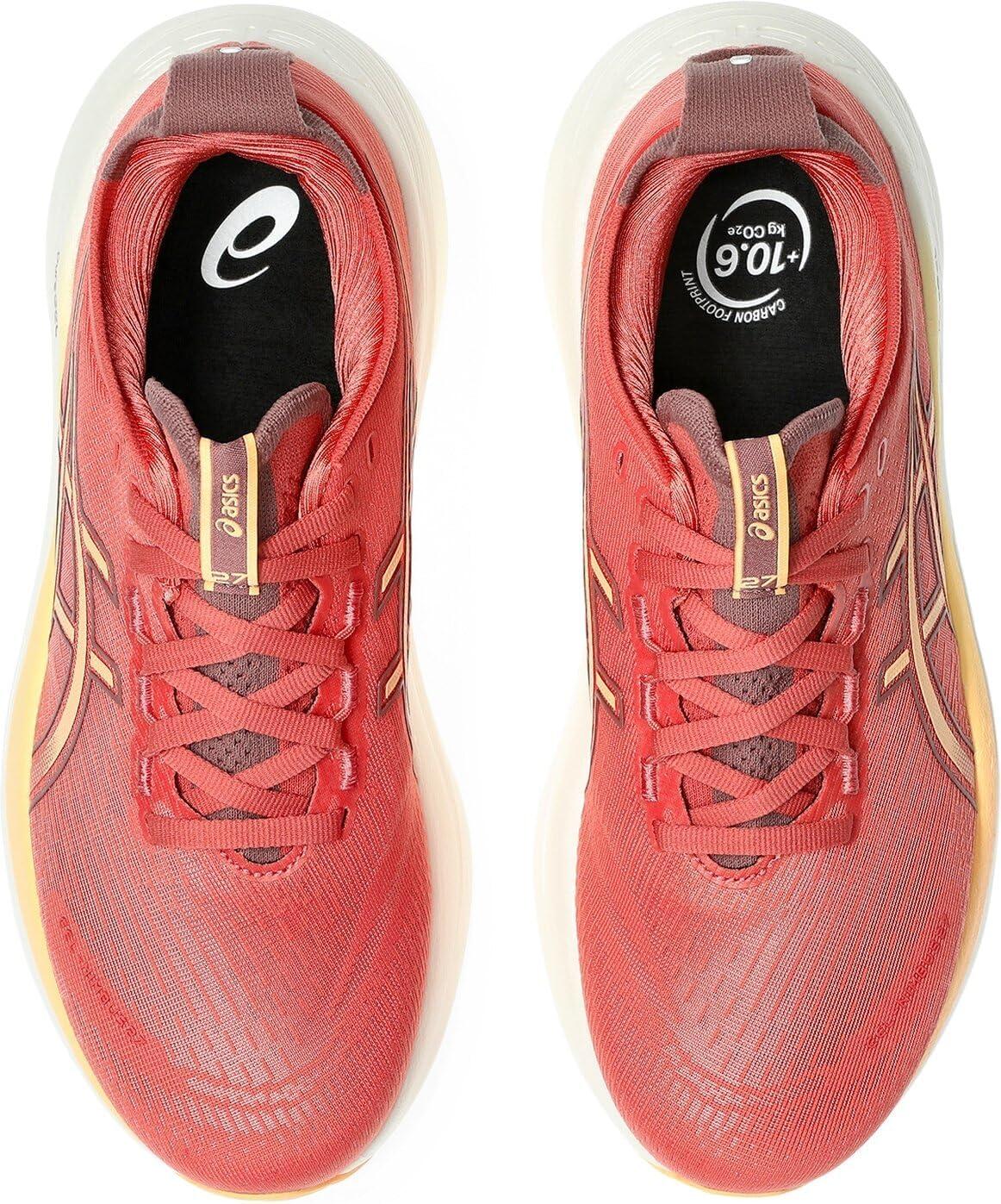 image:imageASICS Womens GelNimbus 27 Running ShoeDark Pink Clay Orange Glow
